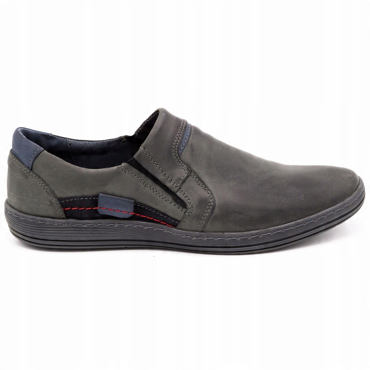 

Męskie Buty Casual 520MP Skóra Naturalna Szary 48