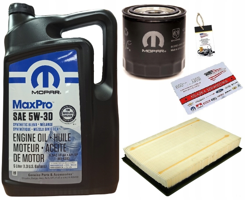 MOPAR 5W30 + FILTRY DODGE RAM 3,7 04-06