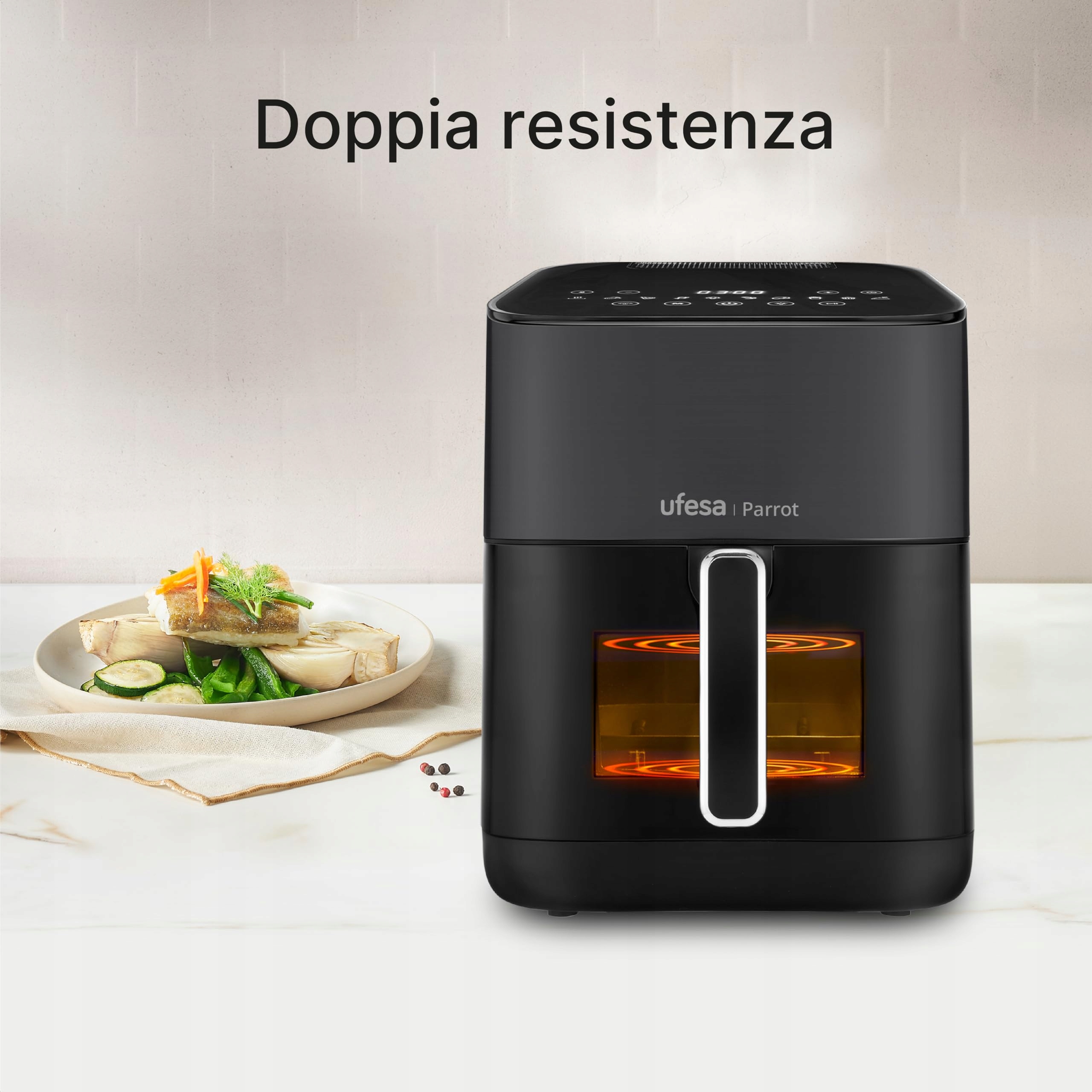 UFESA Parrot Frytkownica Beztłuszczowa 6L 1800W 10 Programów — miniatura 5