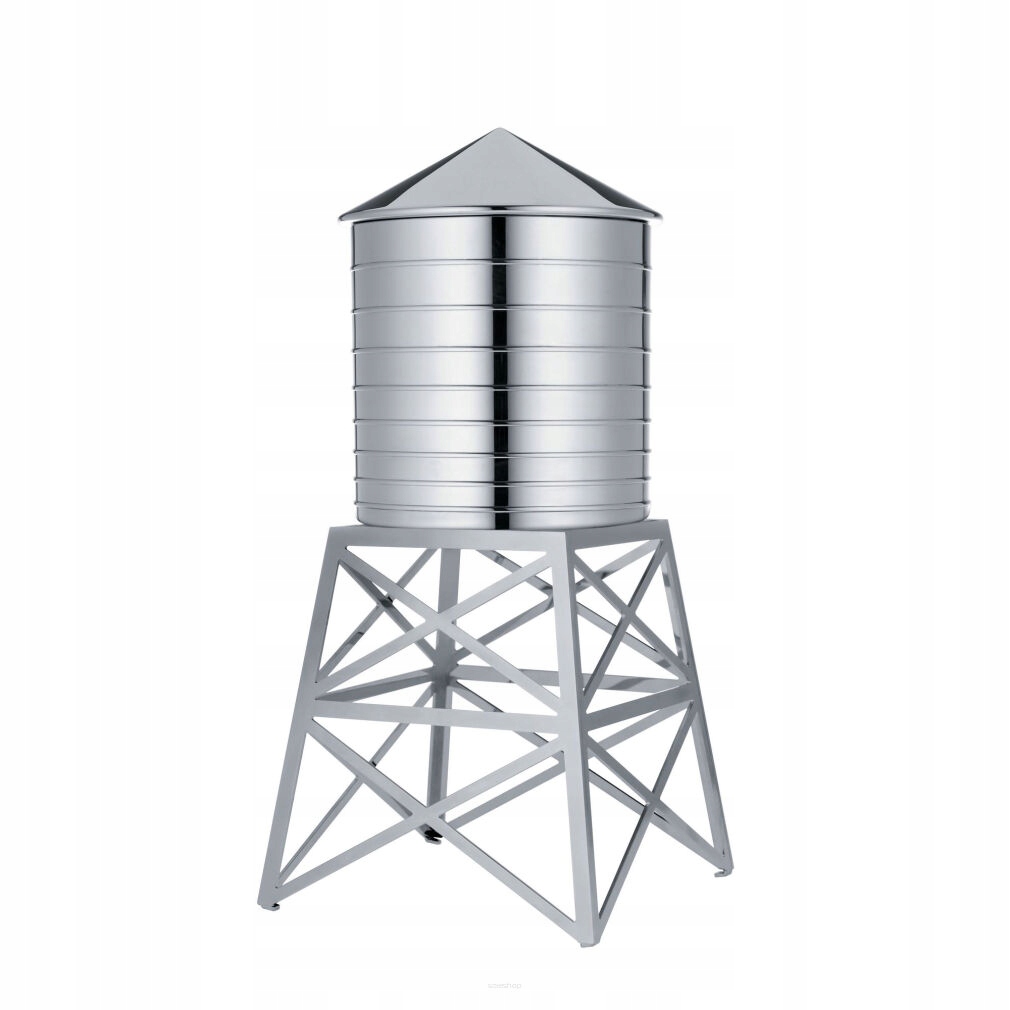 Alessi Water Tower Oceľová nádoba s vekom Cukornica