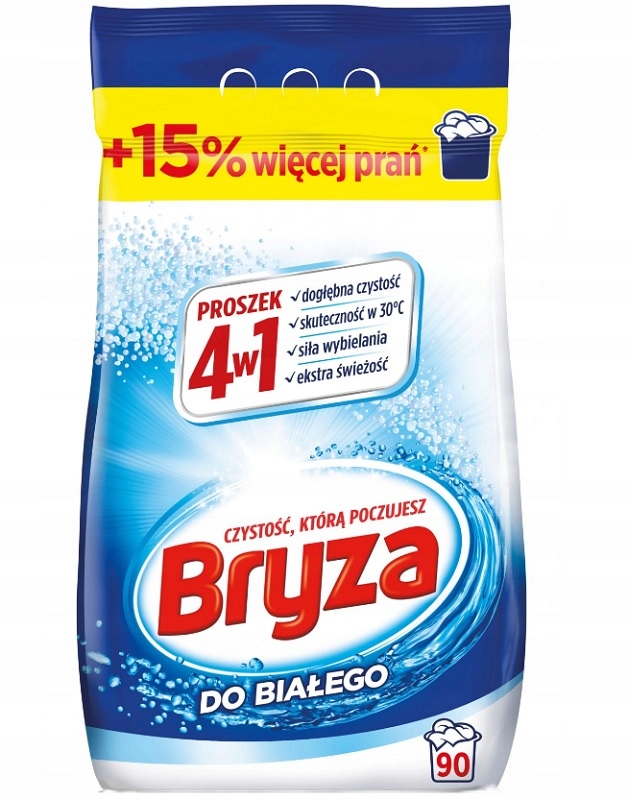 

Bryza Proszek do prania 4w1 Biel 5,85 kg 90 pr