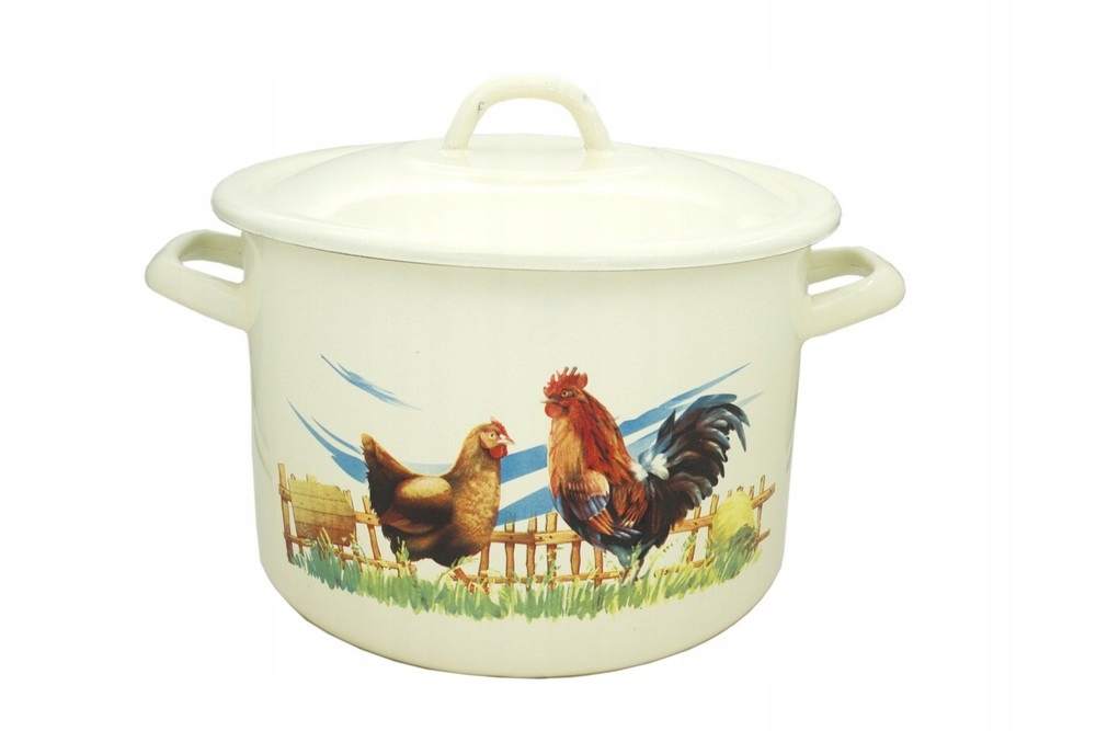 GARNEK DO ROSOŁU Z POKRYWKĄ EMALIOWANY EMALIA 3-24