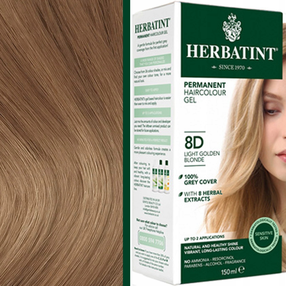 

Farba Herbatint 8D Jasny Złoty Blond 150ml