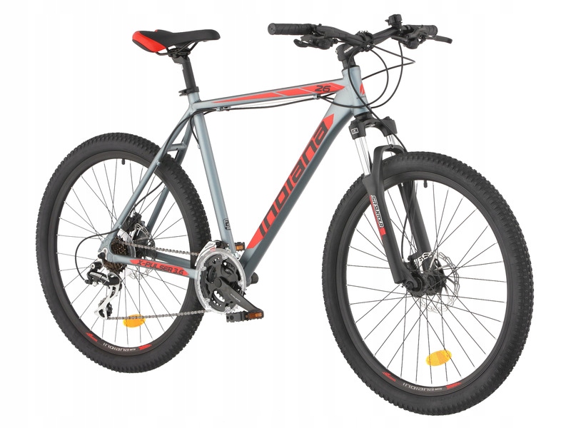 Rower górski Mtb Indiana X-Pulser 3.6 26 cali męski Grafitowo-czerwony