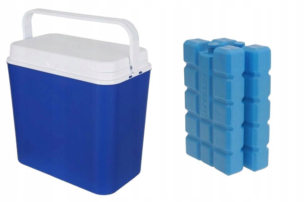 Turistická pasivní lednička 24 L V Modré Barvě náplně 2 x 200 ml
