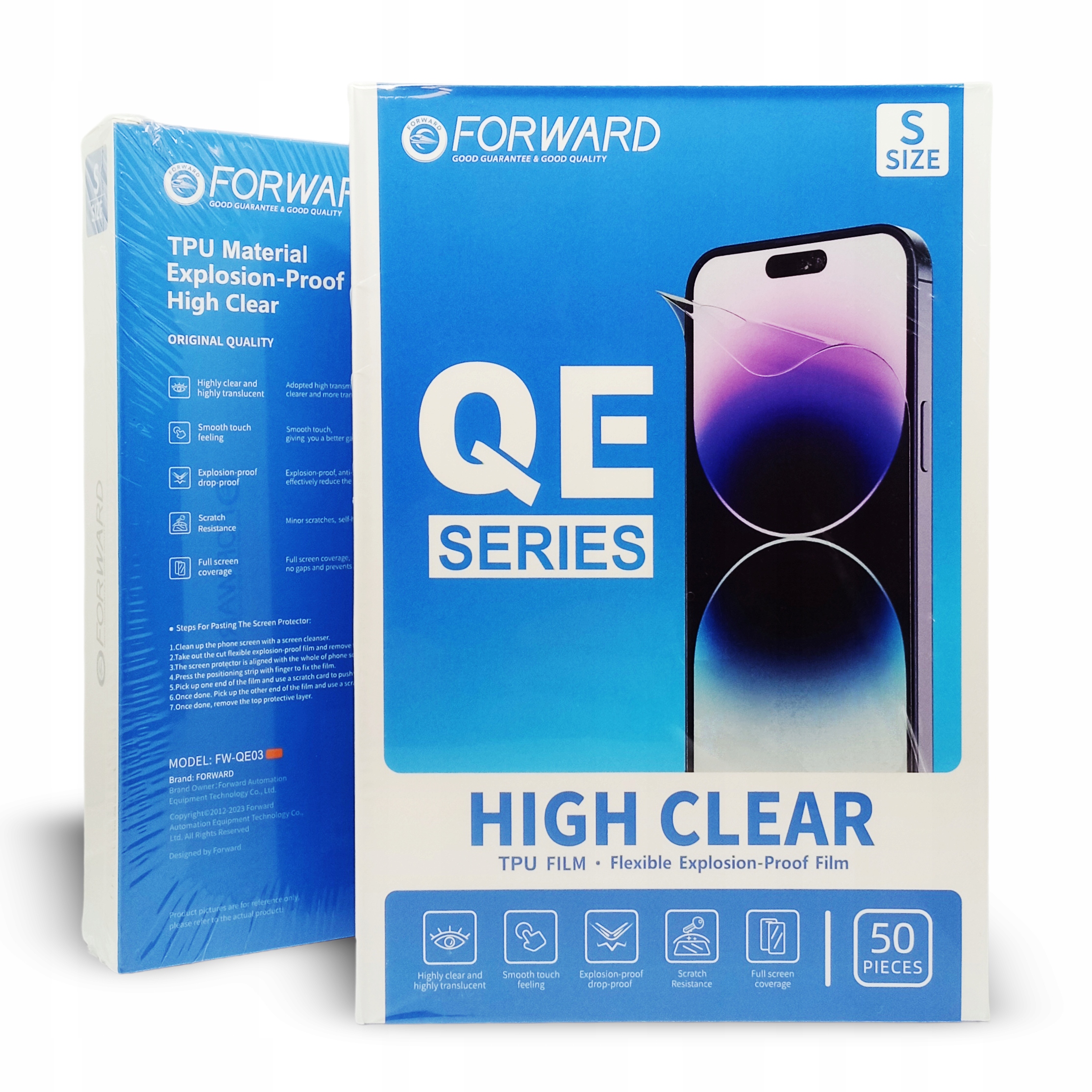 Folia Hydrożel Hydrożelowa Hd Clear Forward Qe Series 50szt. do Plotera