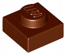 

Lego Płytka 1x1 Reddish Brown 3024 Nowa 3SZT