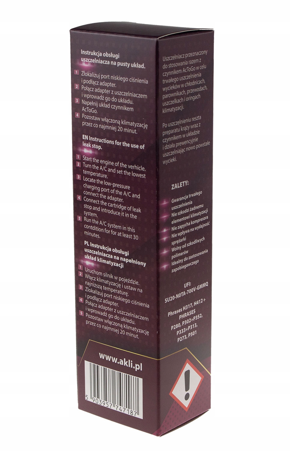 Uszczelniacz do klimatyzacji AcToGo R134a 9988 Brand AcToGo