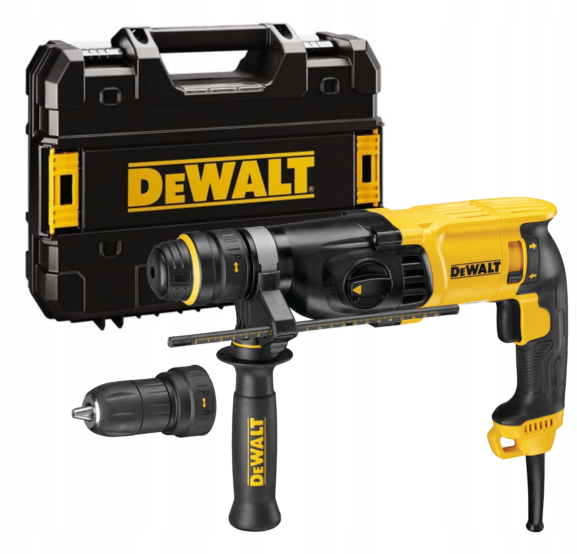 Młotowiertarka 800W 2.6J Sds-plus z szybkowymiennym uchwytem DeWALT D25134K