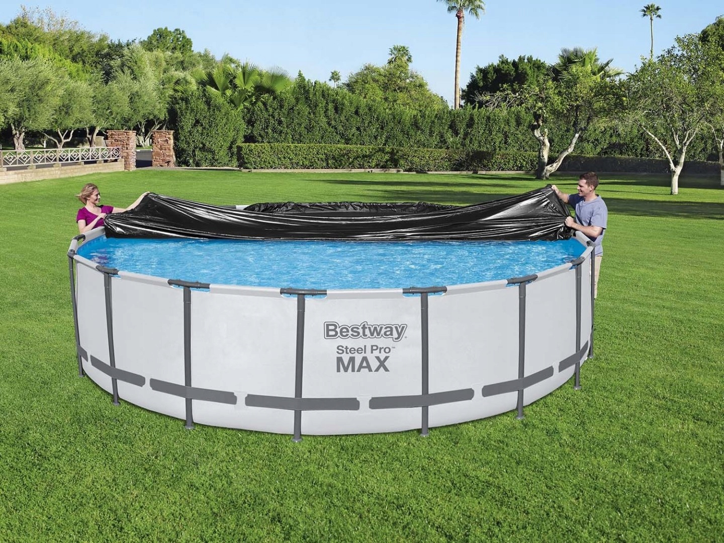 Bestway Pokrywa do basenu stelażowego 549 cm Bestway 58039