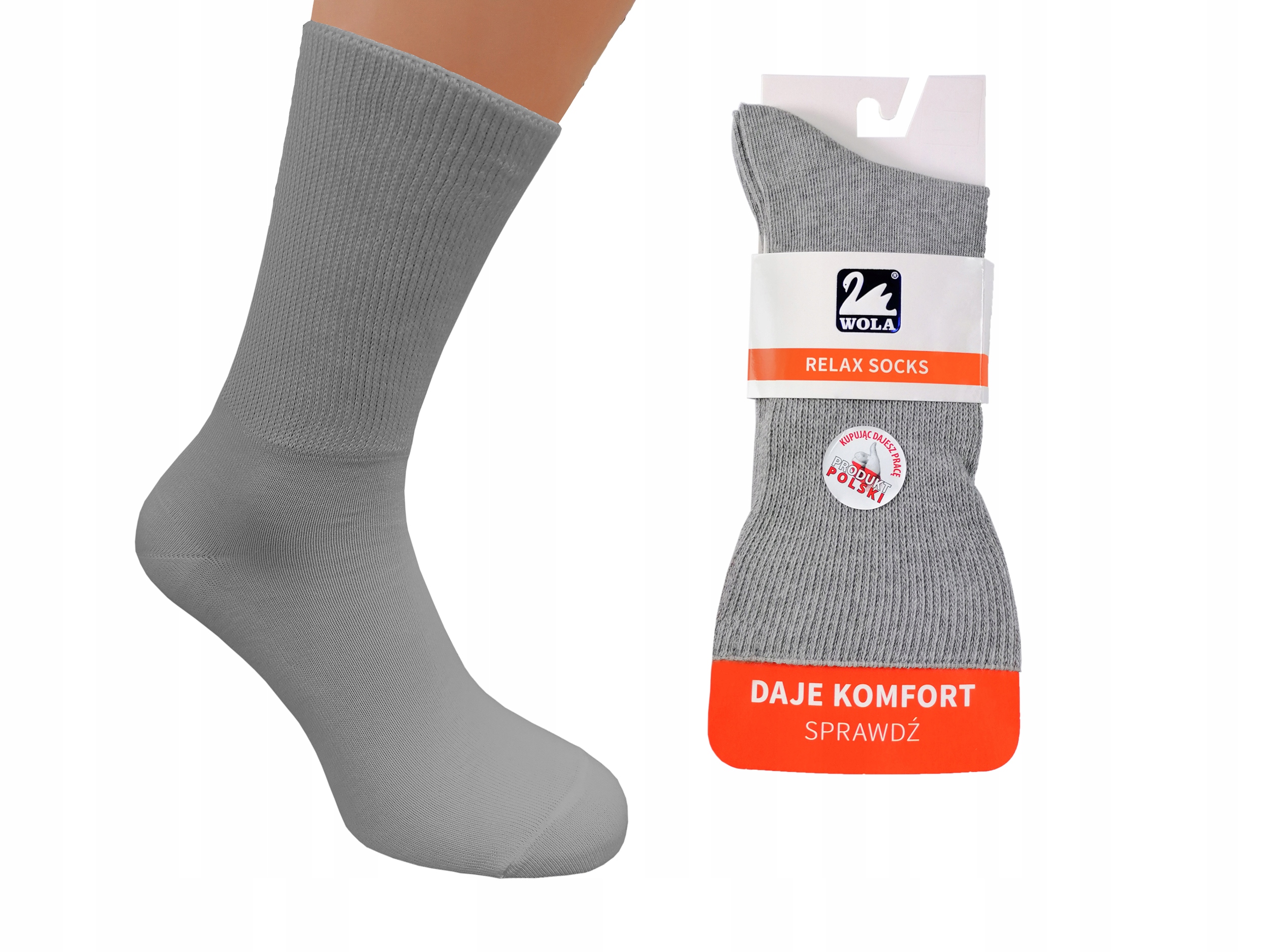 

Wola skarpetki męskie bawełna Relax ash Q14, 45-47
