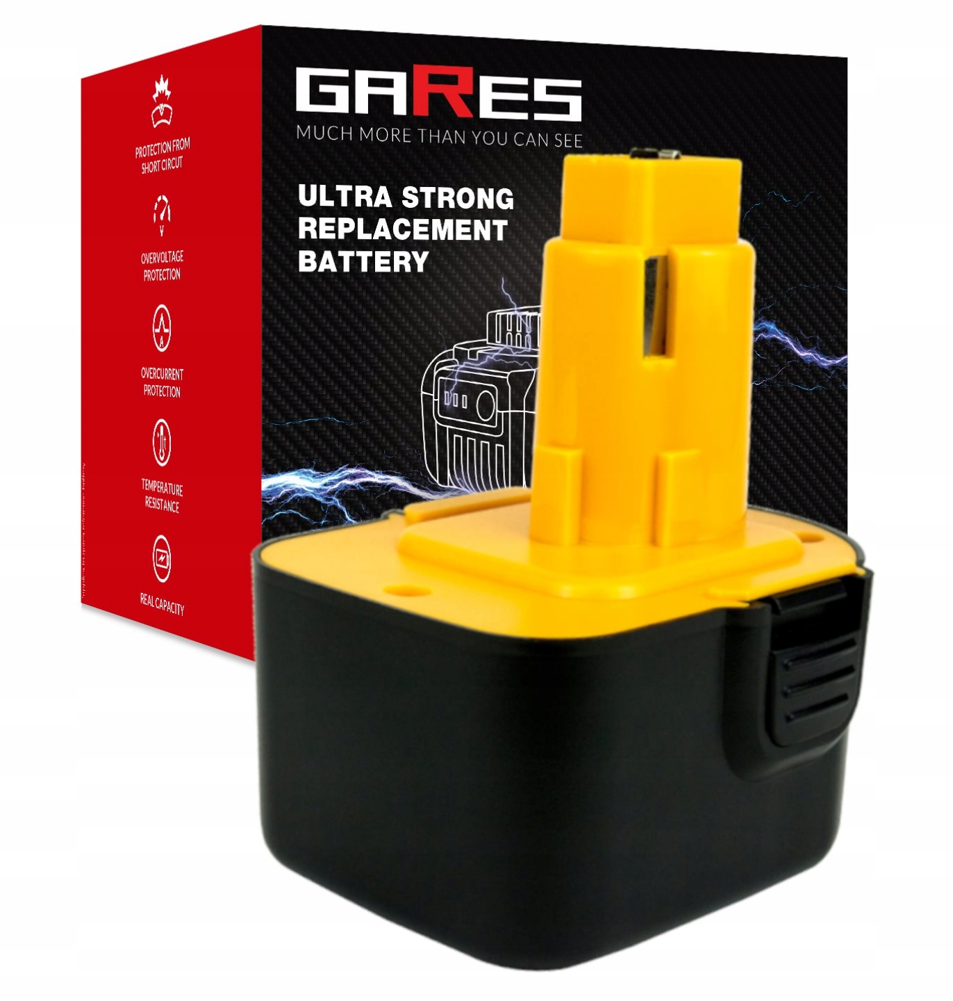 Akumulátor pro Dewalt DC727KA-B2 DW980 DW979K-2 3Ah 12V