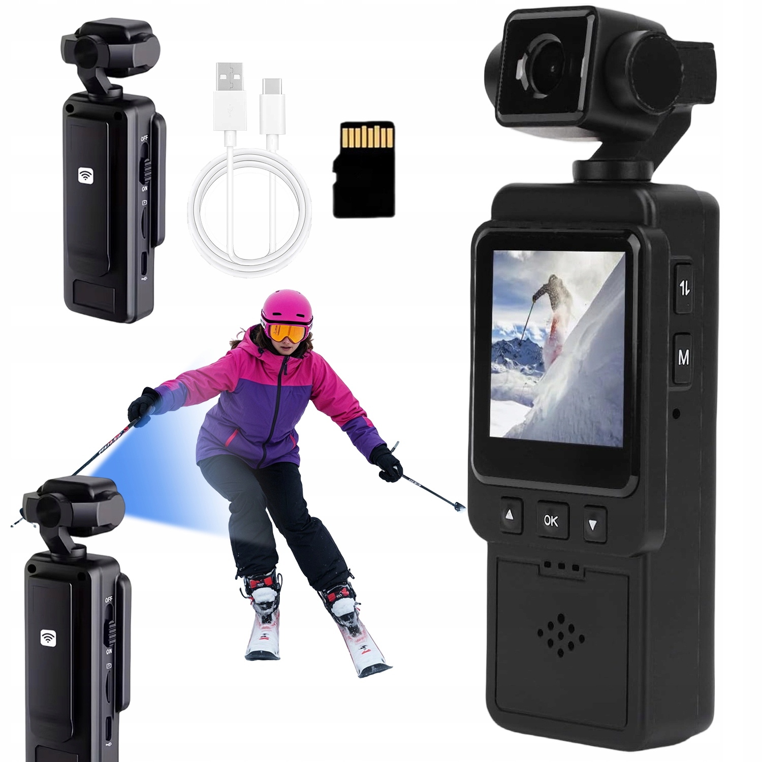 Sportovní Kamera Hd 1080P S Otočným Objektivem Pro Jízdní Kola