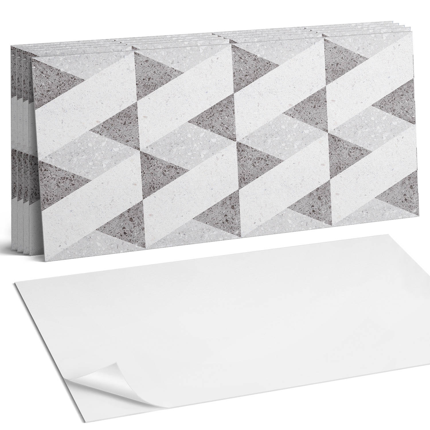 Pvc nástenné dlaždice Hra kontrastov v geometrických formách 6 x 60 x 30 cm