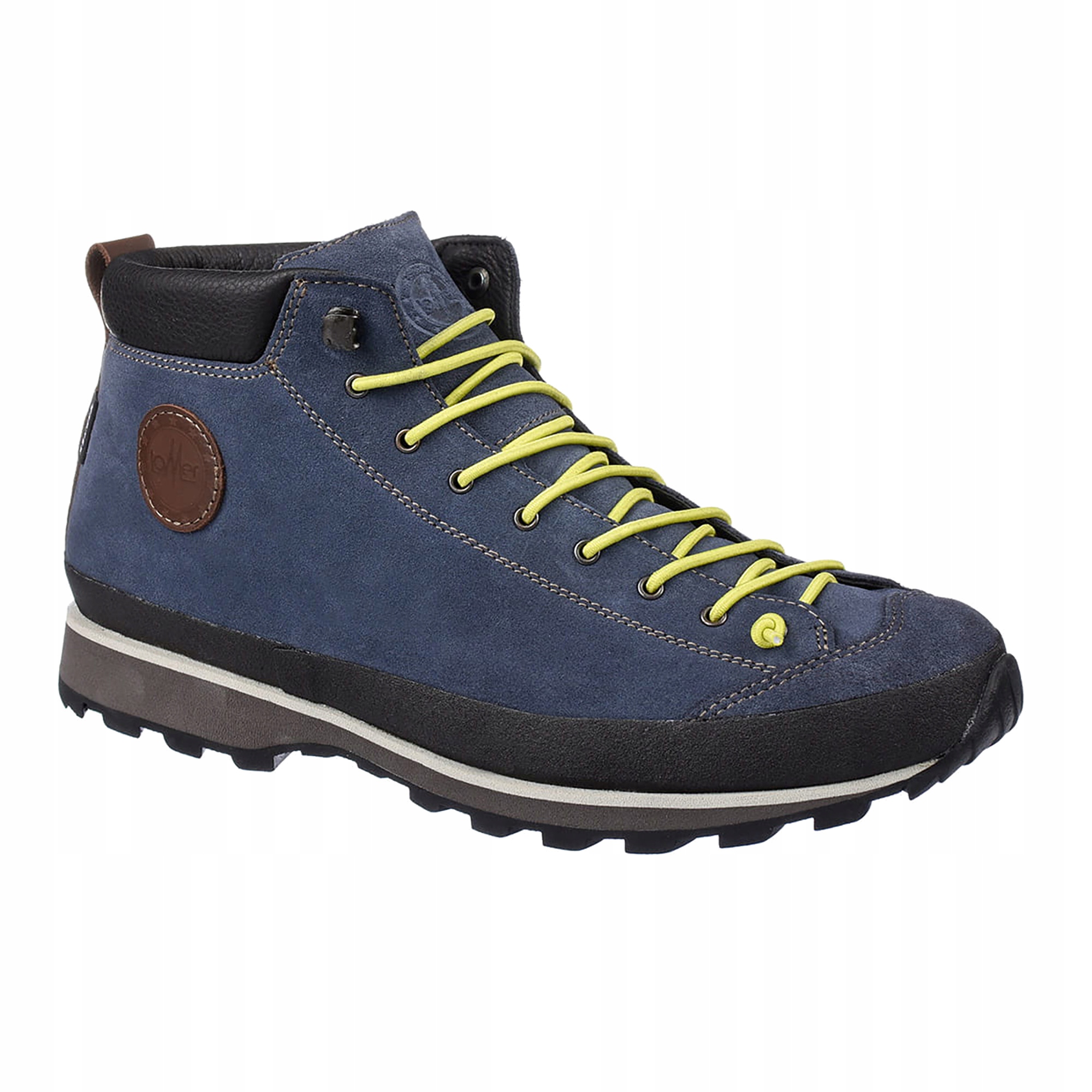 Buty turystyczne męskie Lomer Bio Naturale Mid Mtx Suede flag/lime 45 Eu