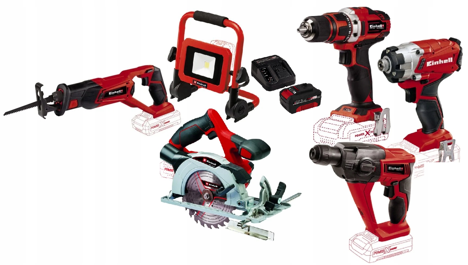 Einhell Sada Elektrického Nářadí 4,0AH 18V Aku Vrtačka Ostatní