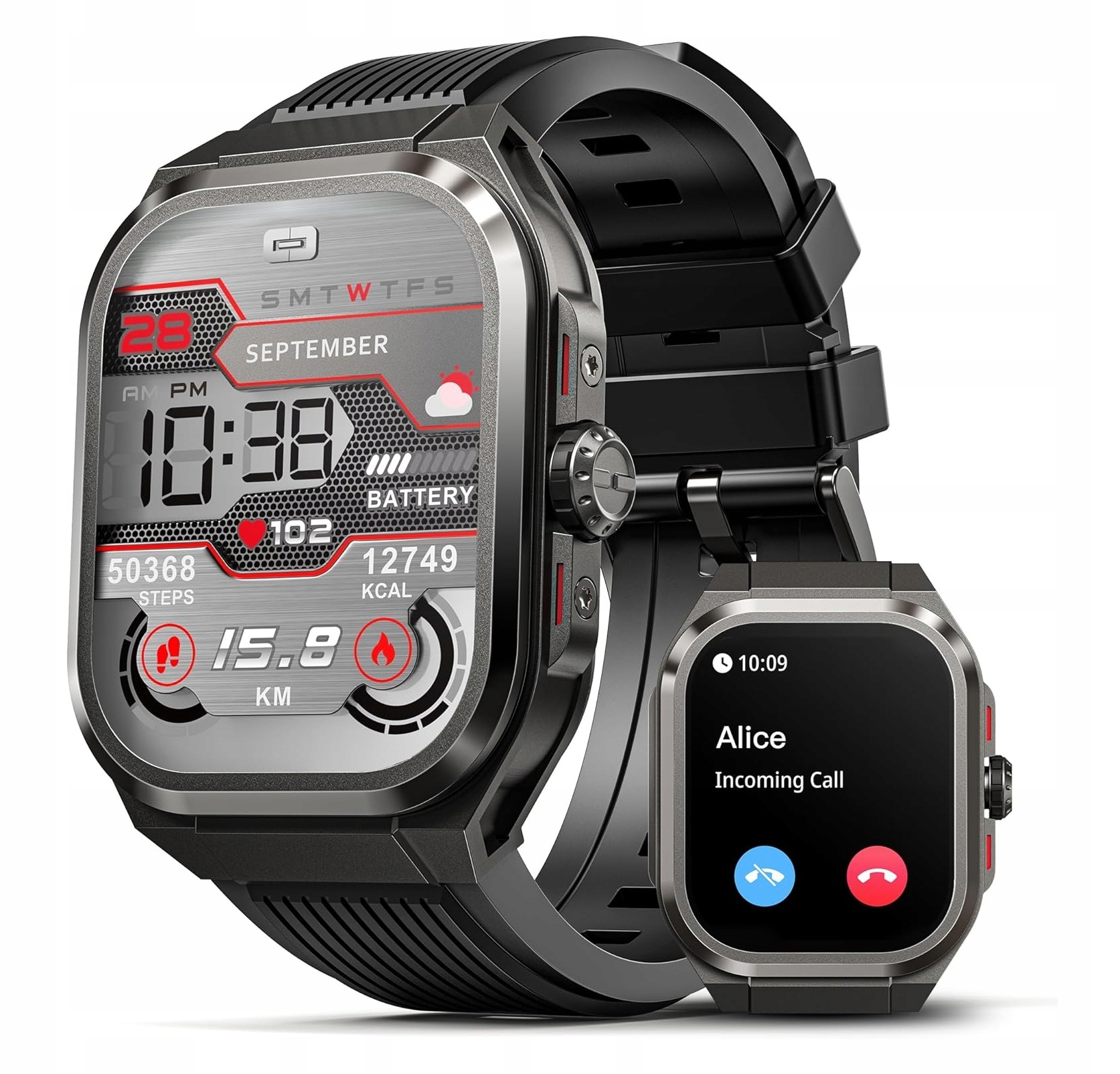 Smartwatch Lagenio G31 2,1'' IP68 , Monitor Fitness , Mocna Bateria
