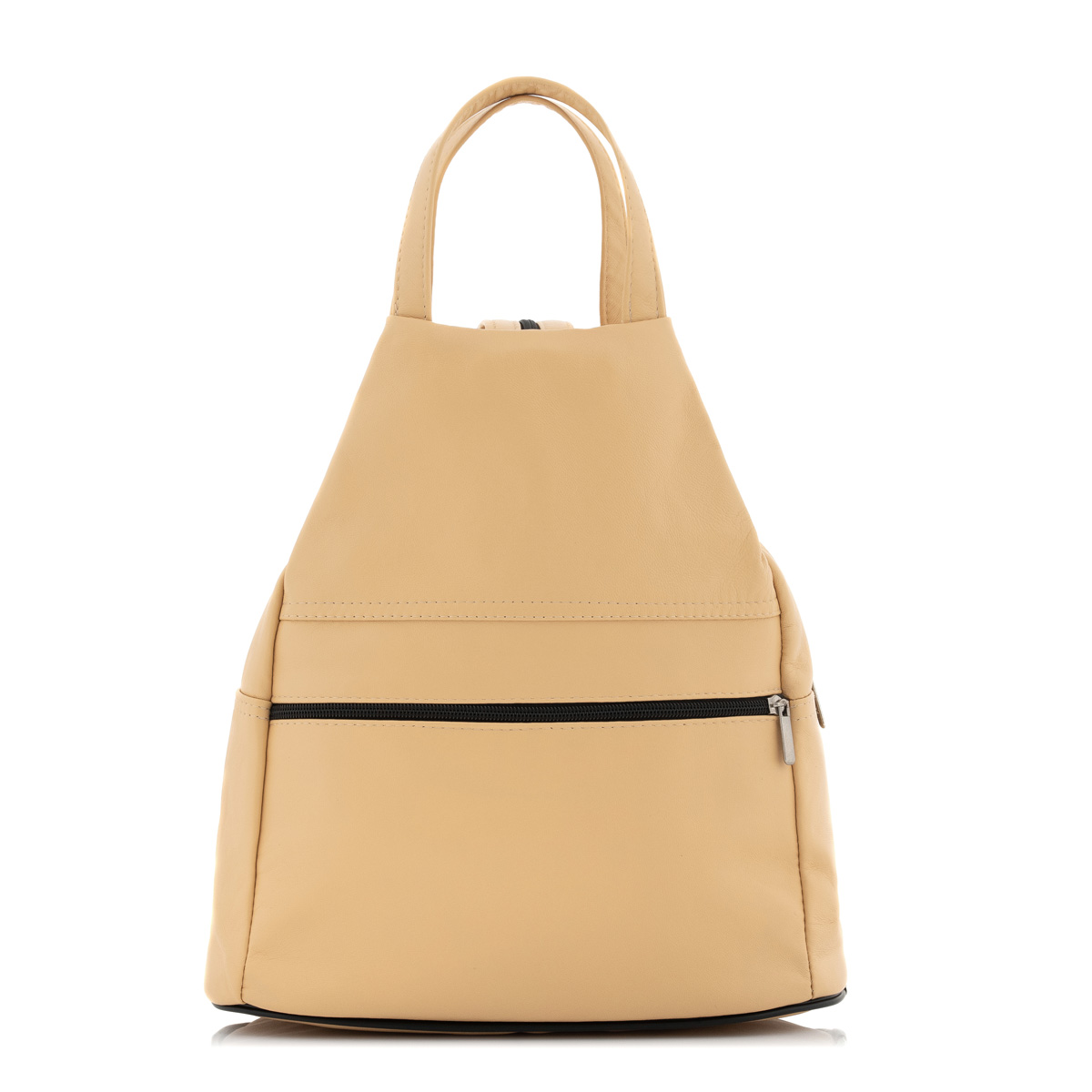Belveder Teplý Béžový Kabelko Batoh Dámský 2v1 Přírodní Kůže Arima05