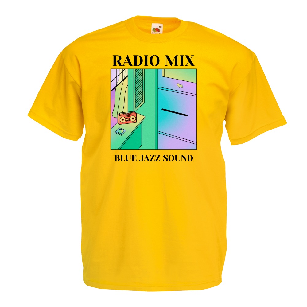 

Koszulka radio mix blue jazz sound L żółta