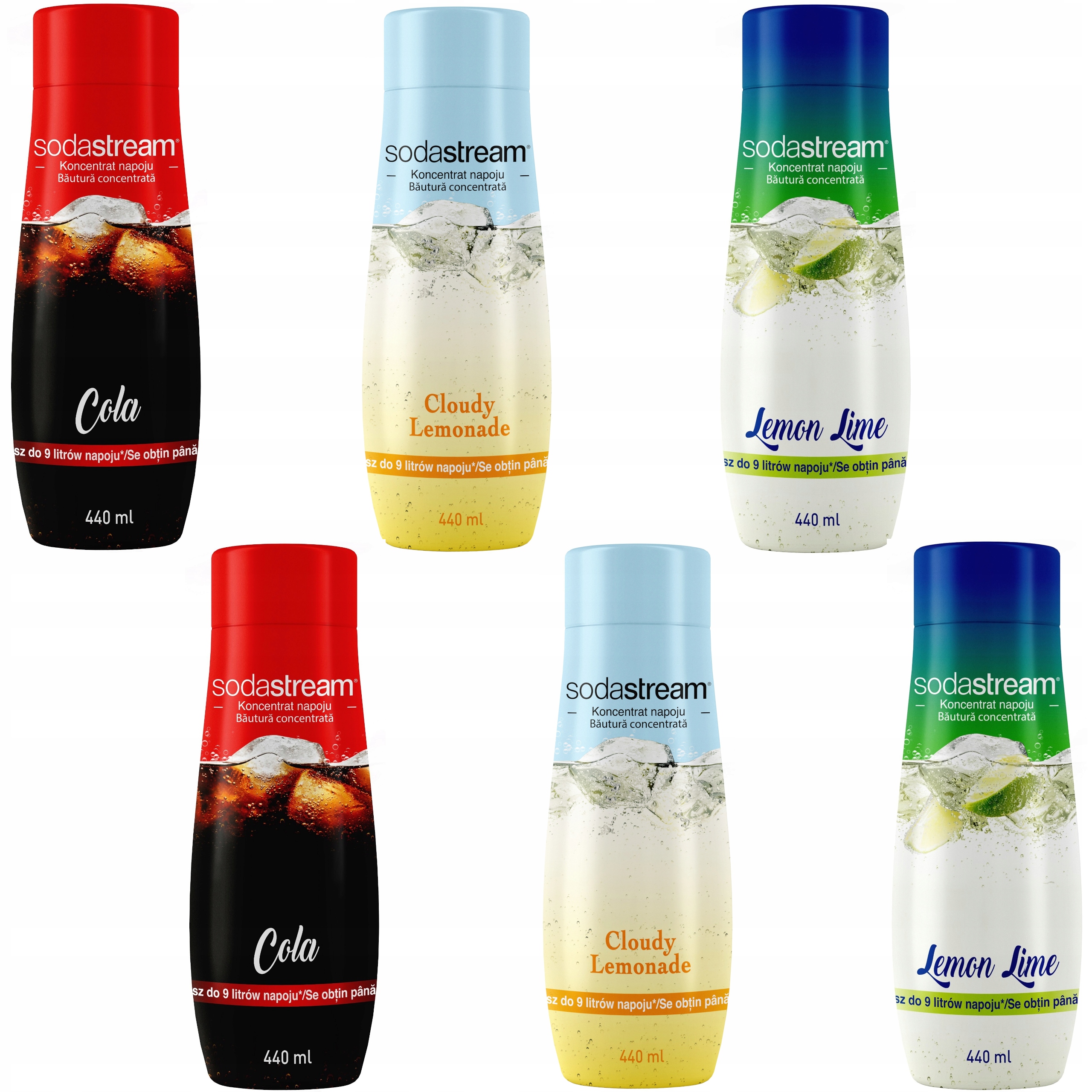 Levně Sodastream Sada koncentrátů: 6 sirupů, 3 příchutě