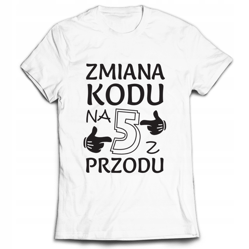 

Koszulka Urodziny 50 Zmiana Kodu Na 5 Z Przodu XL