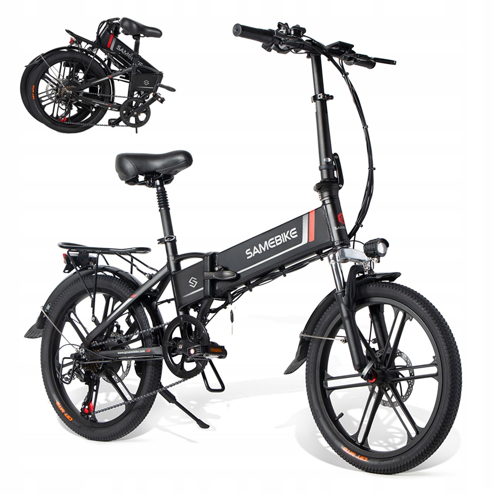 

Rower Składane elektryczny Samebike 350W 10.4AH