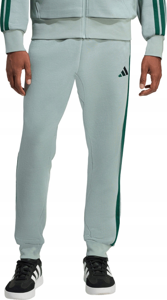 Pánské Kalhoty Adidas Essentials 3-STRIPES Fleece Mátové KD4836 vel. M