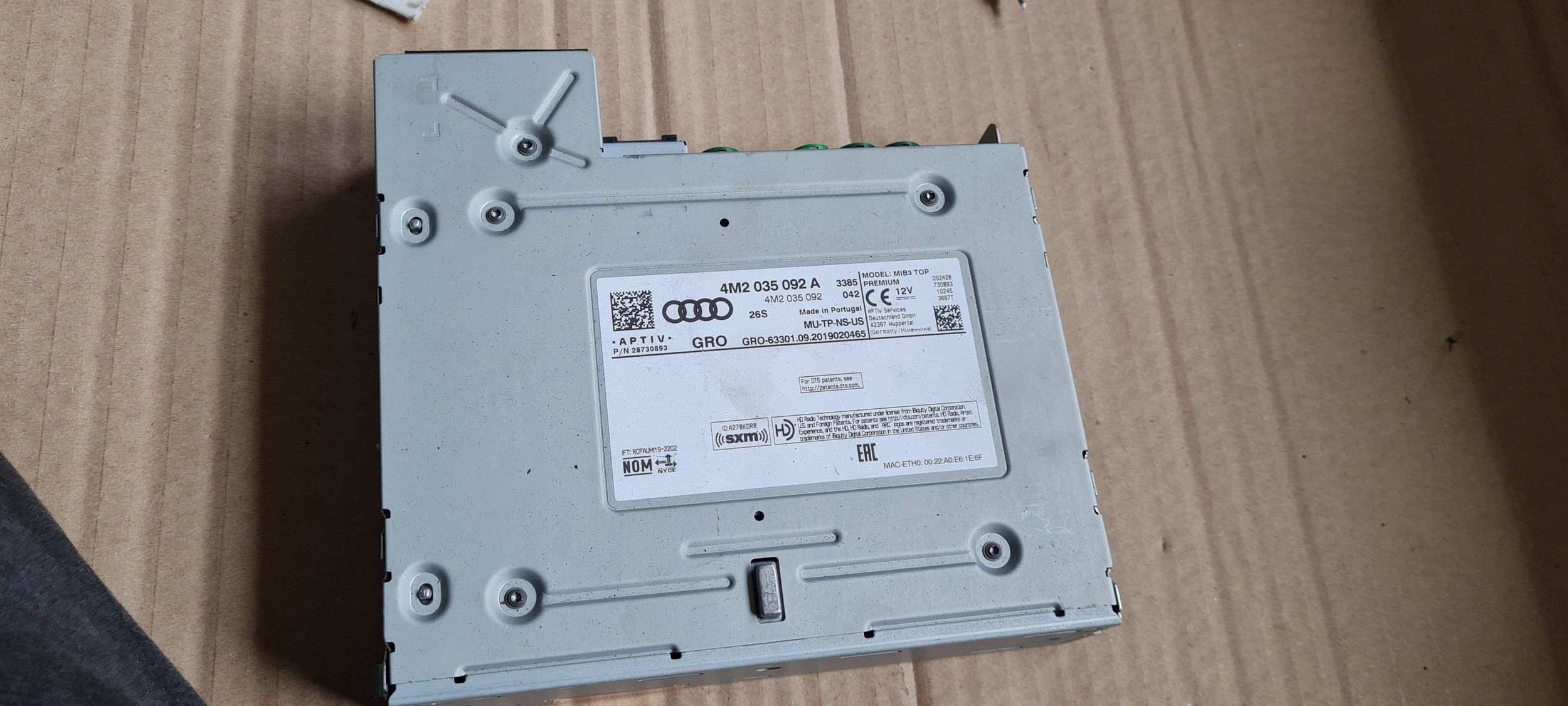 SQ8 4M RSQ8 Q8 module control unit navigation devices MIB3 player 4M2035092A SQ7 Q7