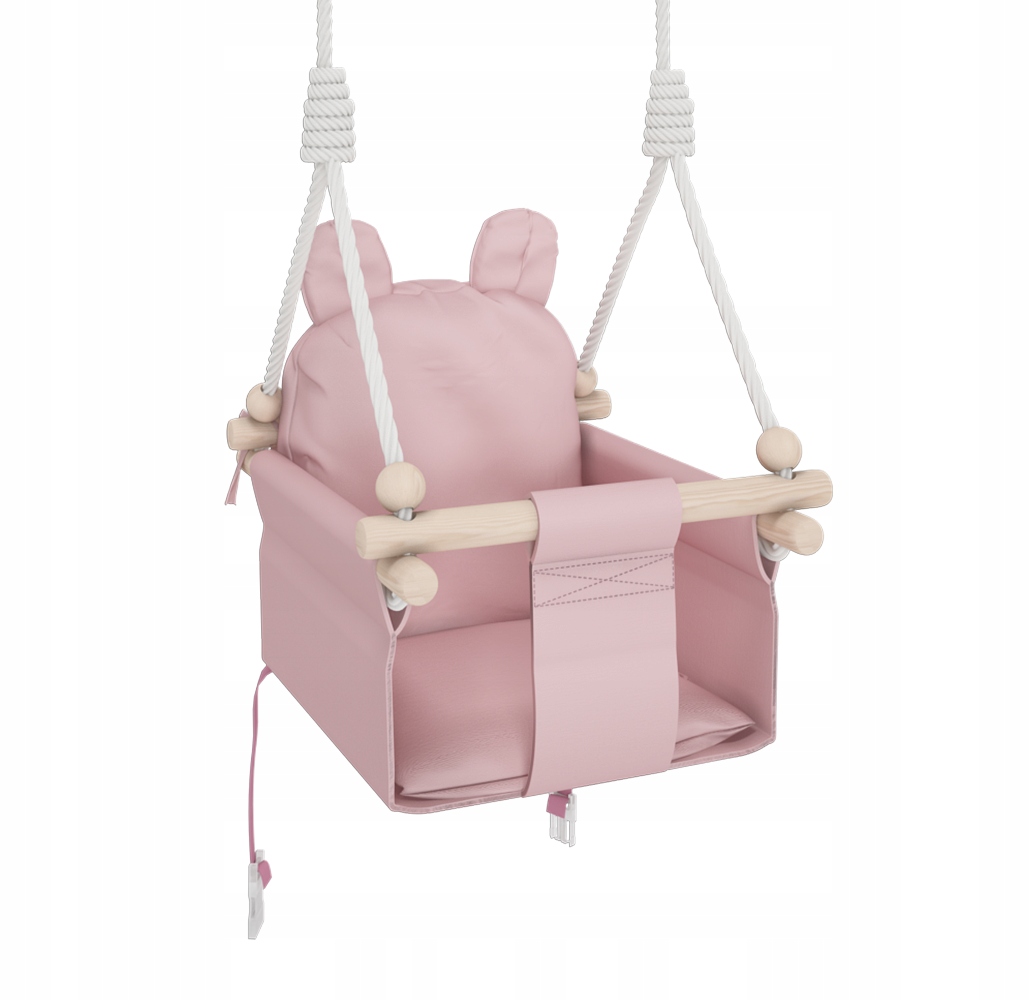 MAMOI Качели для детей СКАНДИНАВСКАЯ КОРАЛЛ +РЕМНИ