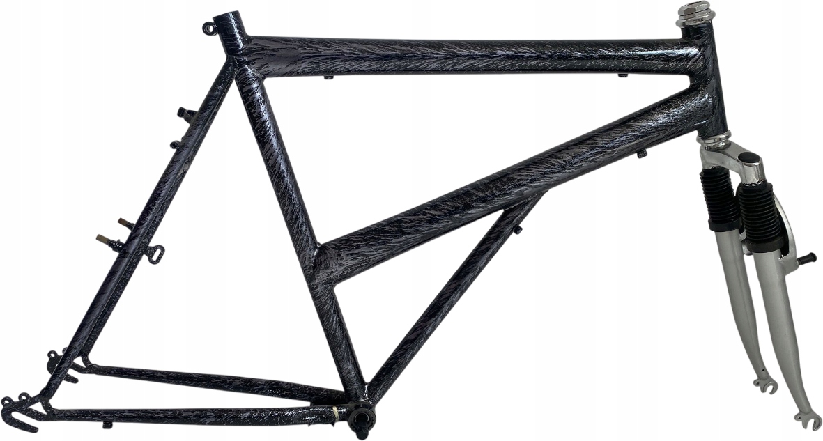 Rám kola 26"kpl+vidlička+suport(kola 26")pro vysoké.Stříbrný laser30026