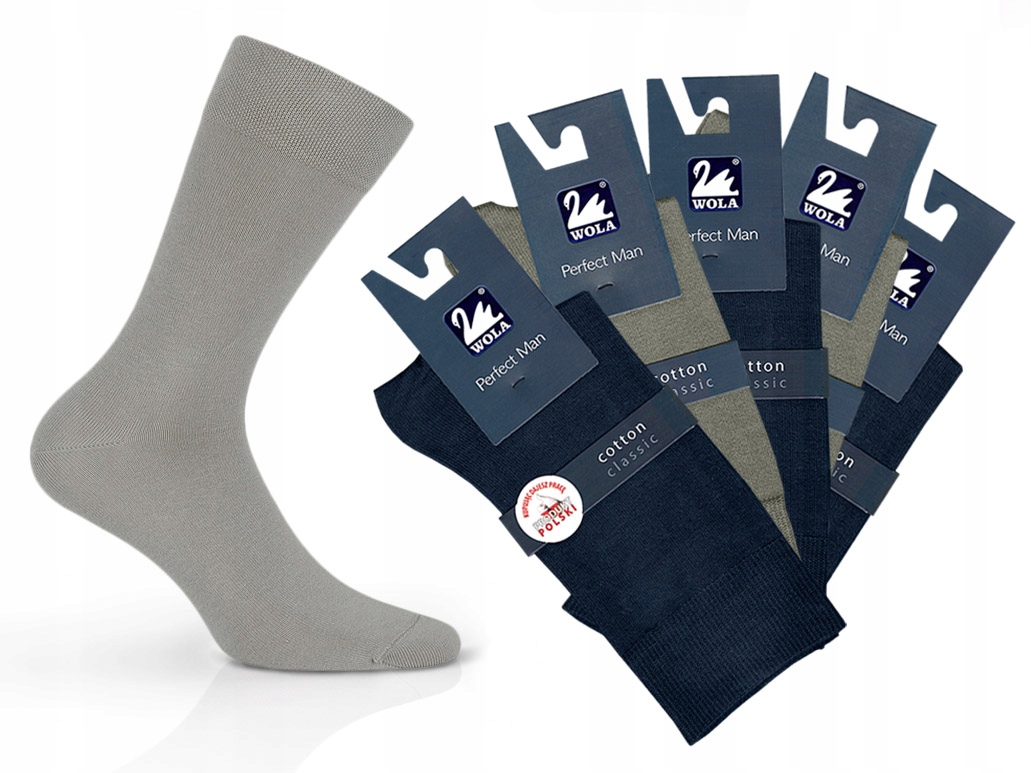 

Skarpety Wola Perfect Man, bawełna, 5-pak, 42-44