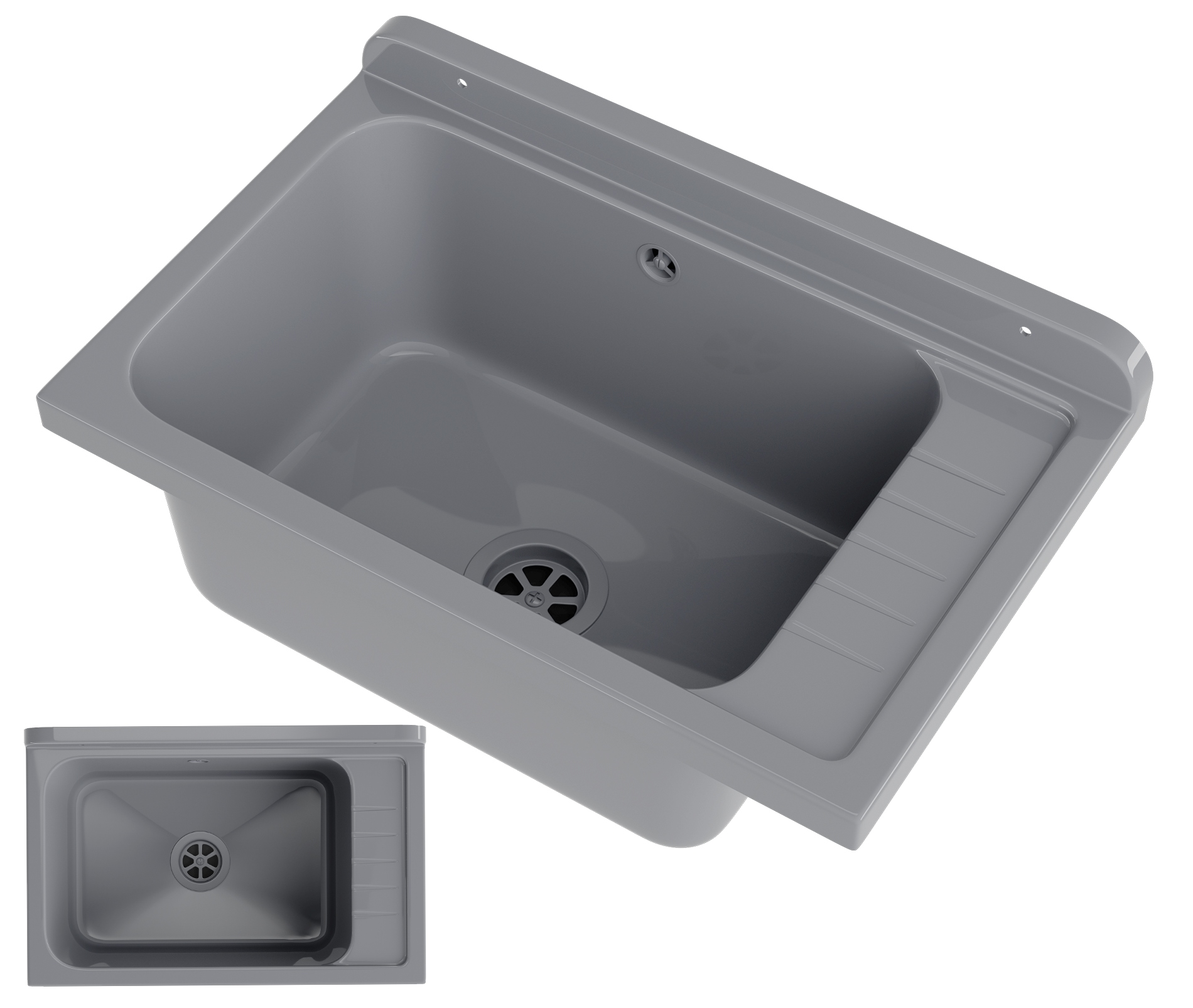 Hospodářská Komora Dřez Šedá Prádelna Garáž Kotelna Monza