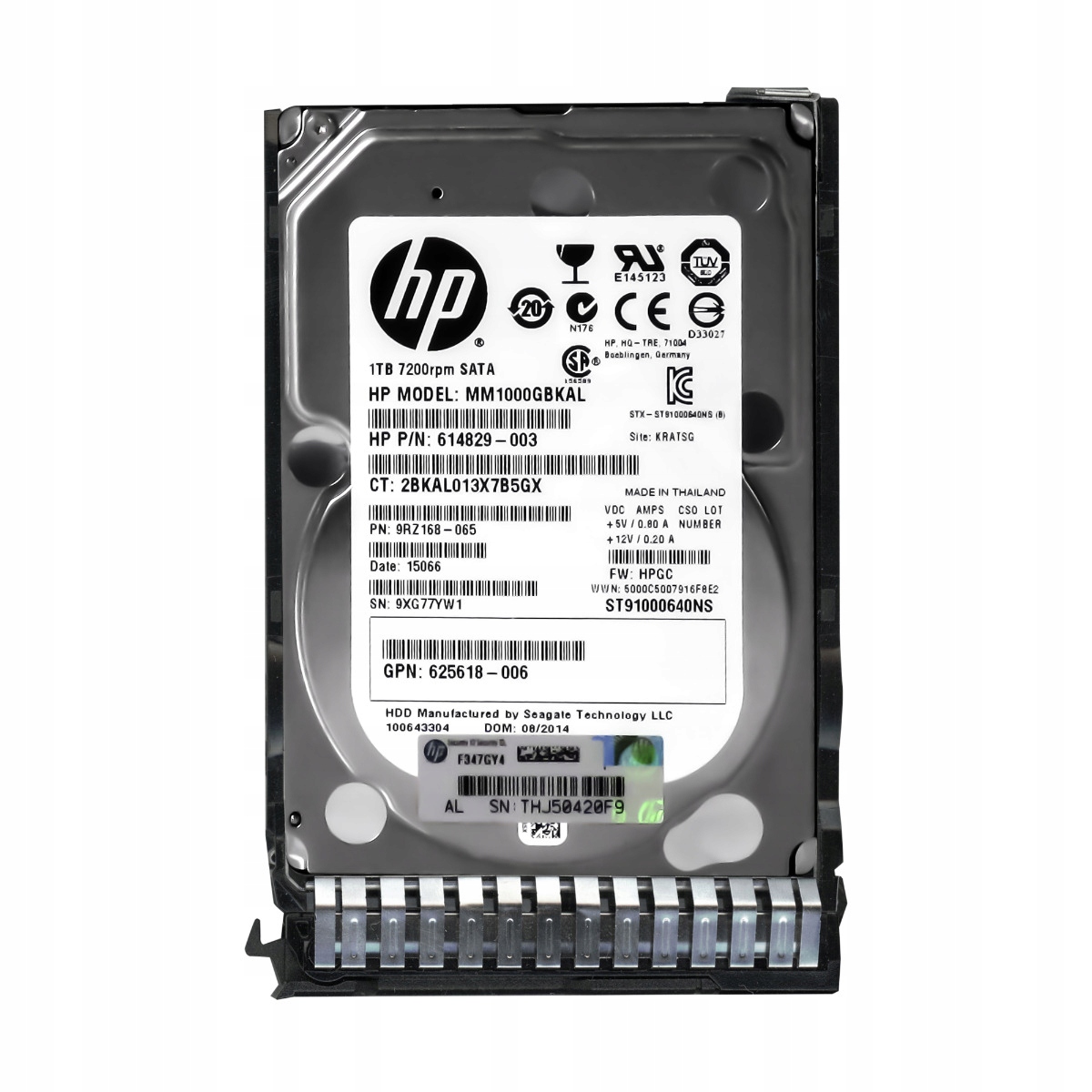 Hp 614829-003 1TB 7.2K 64MB Sata II 2.5'' MM1000GBKAL