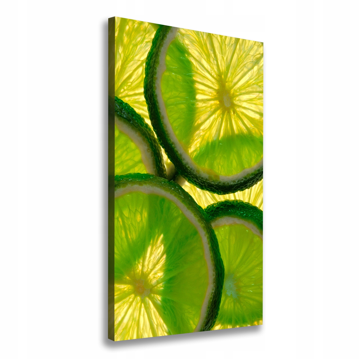 

Foto obraz na płótnie Plastry limonki 70x140 cm