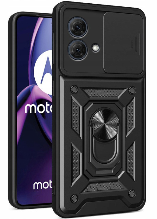 Etui Mocne Pancerne SLIDE RING Case Plecki Do Motorola Edge 40 Neo + szkło Marka Inna