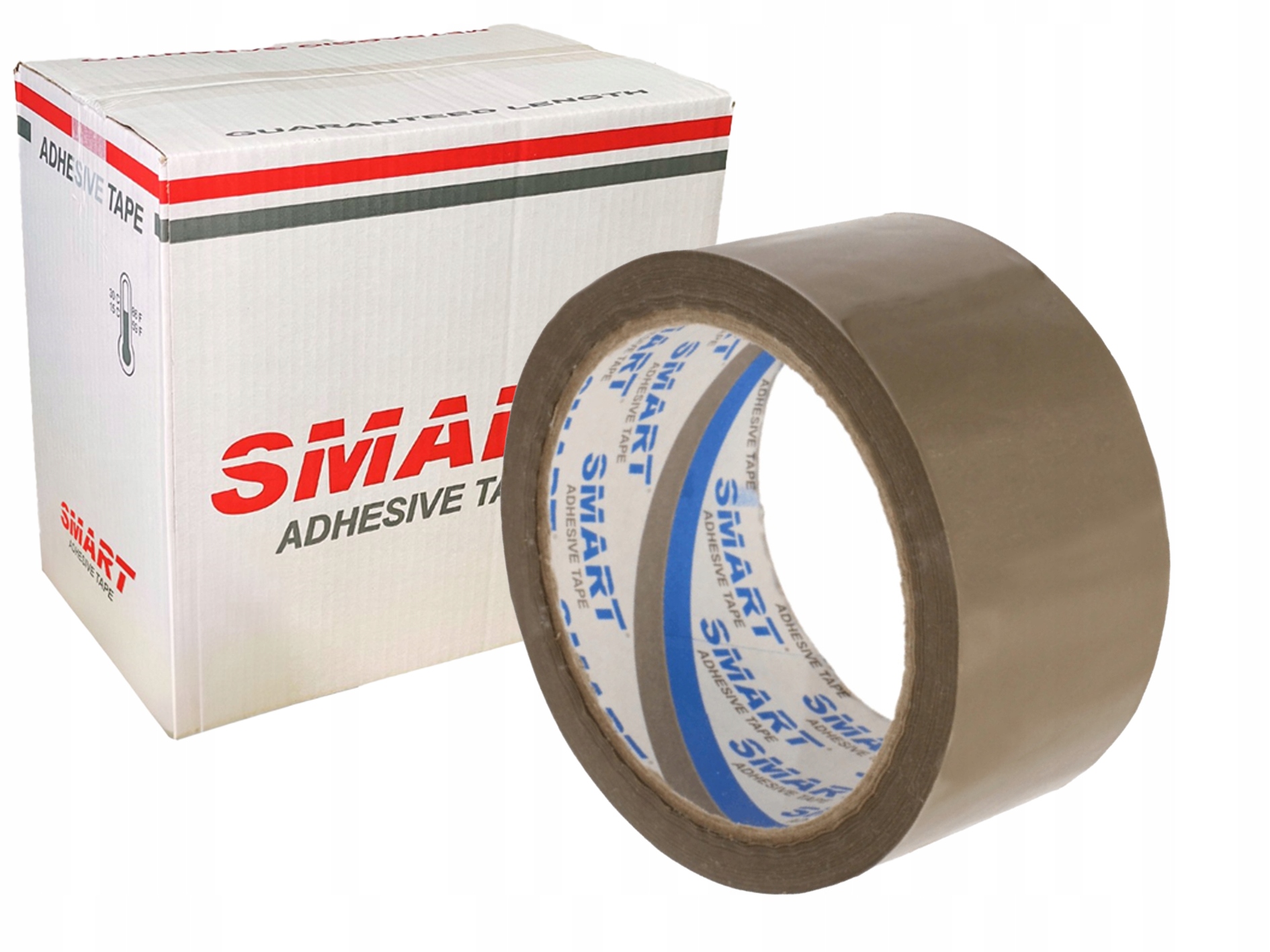 TAŚMA PAKOWA KLEJĄCA SMART 48/60 48X60 BRĄZOWA AKRYL Szerokość 48 mm