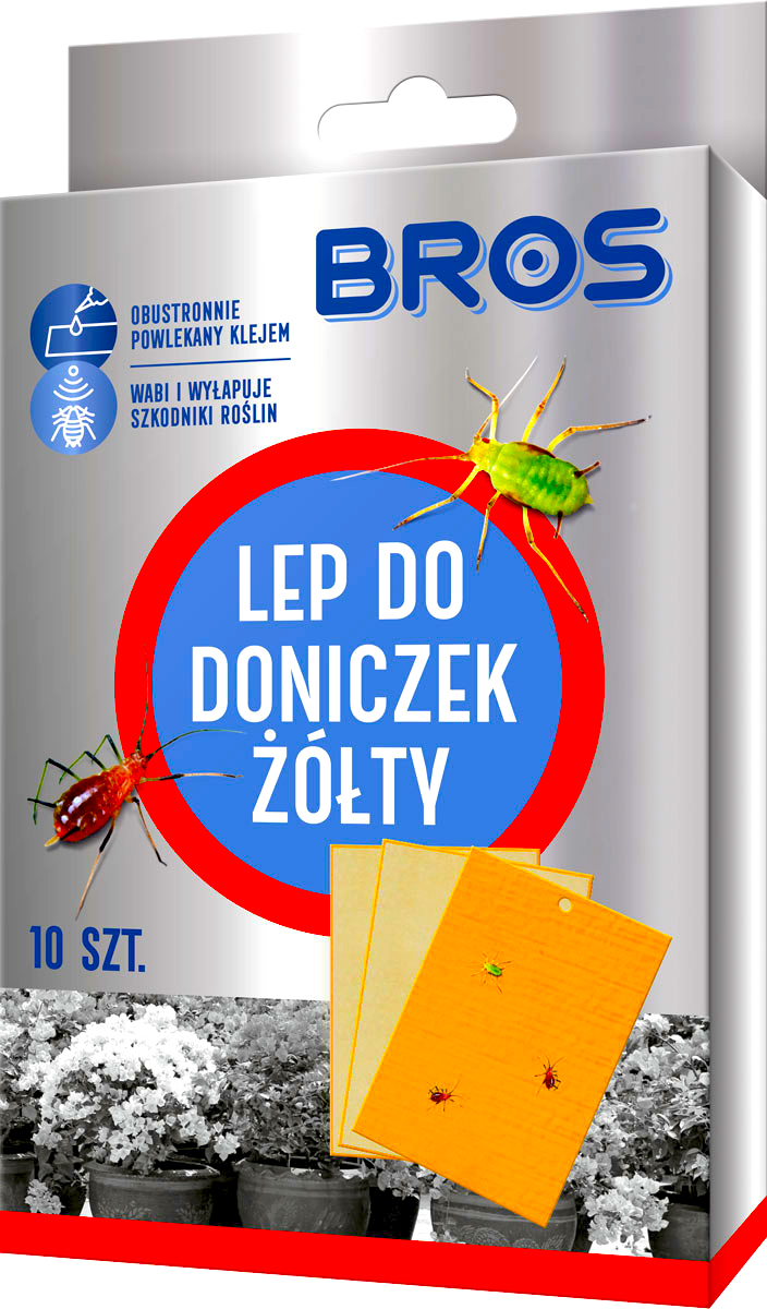 

Bros Lep na mszyce ziemiórki 10szt Lep Do Doniczek