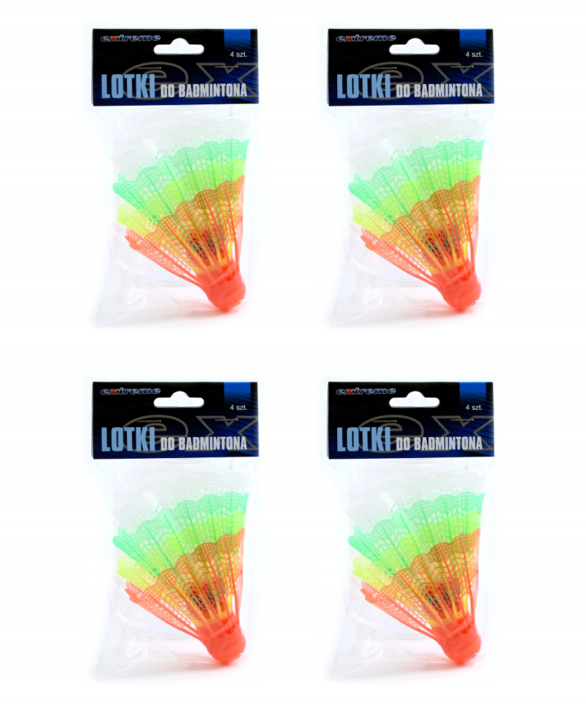 Kolorowe Lotki Do Badmintona Plastikowe Zestaw Lotek 16SZT