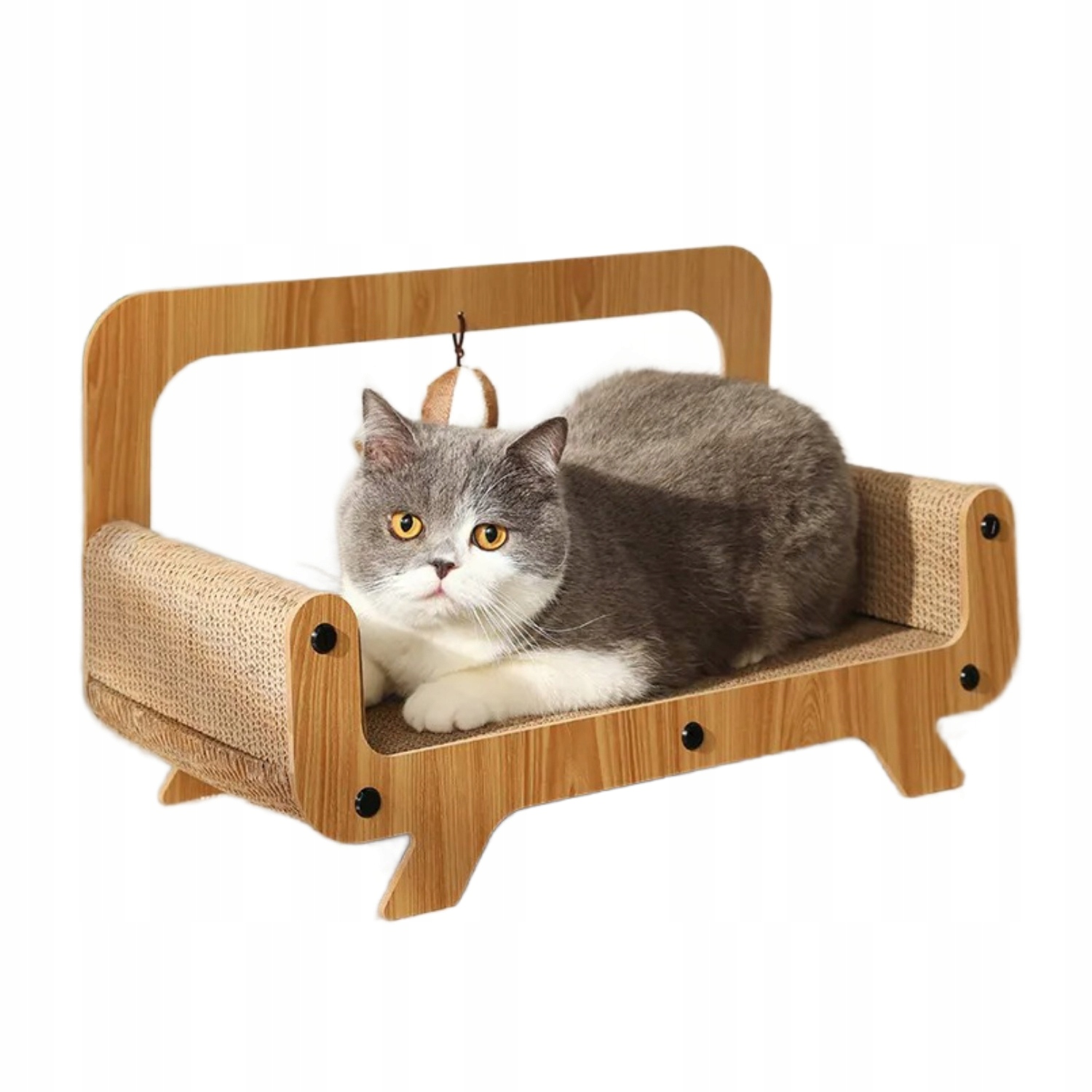 Kartonové škrabadlo Pro Kočky Sofa Pelíšek Karton na škrábání Ležení Pohovka 10