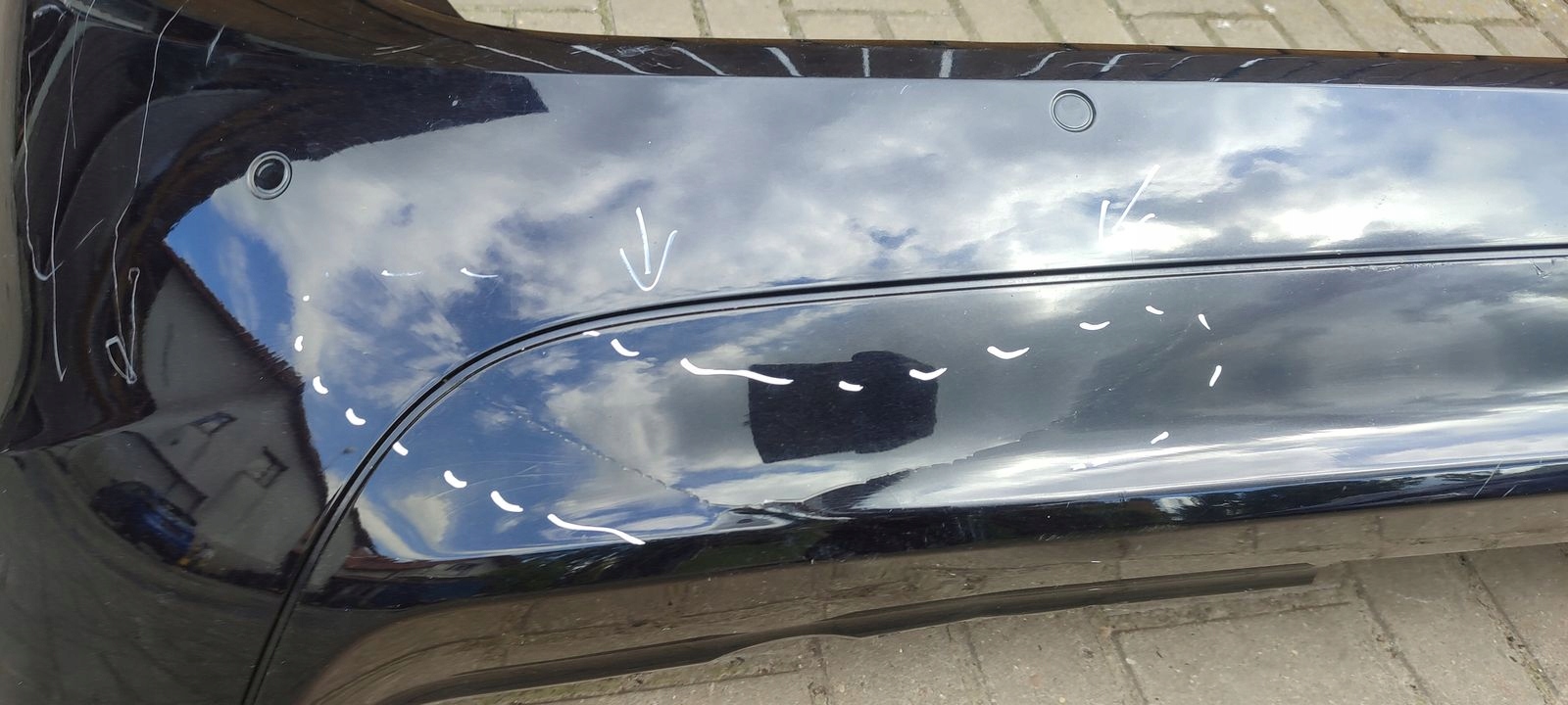 bumper rear part rear PDC Opel Meriva B Z20R