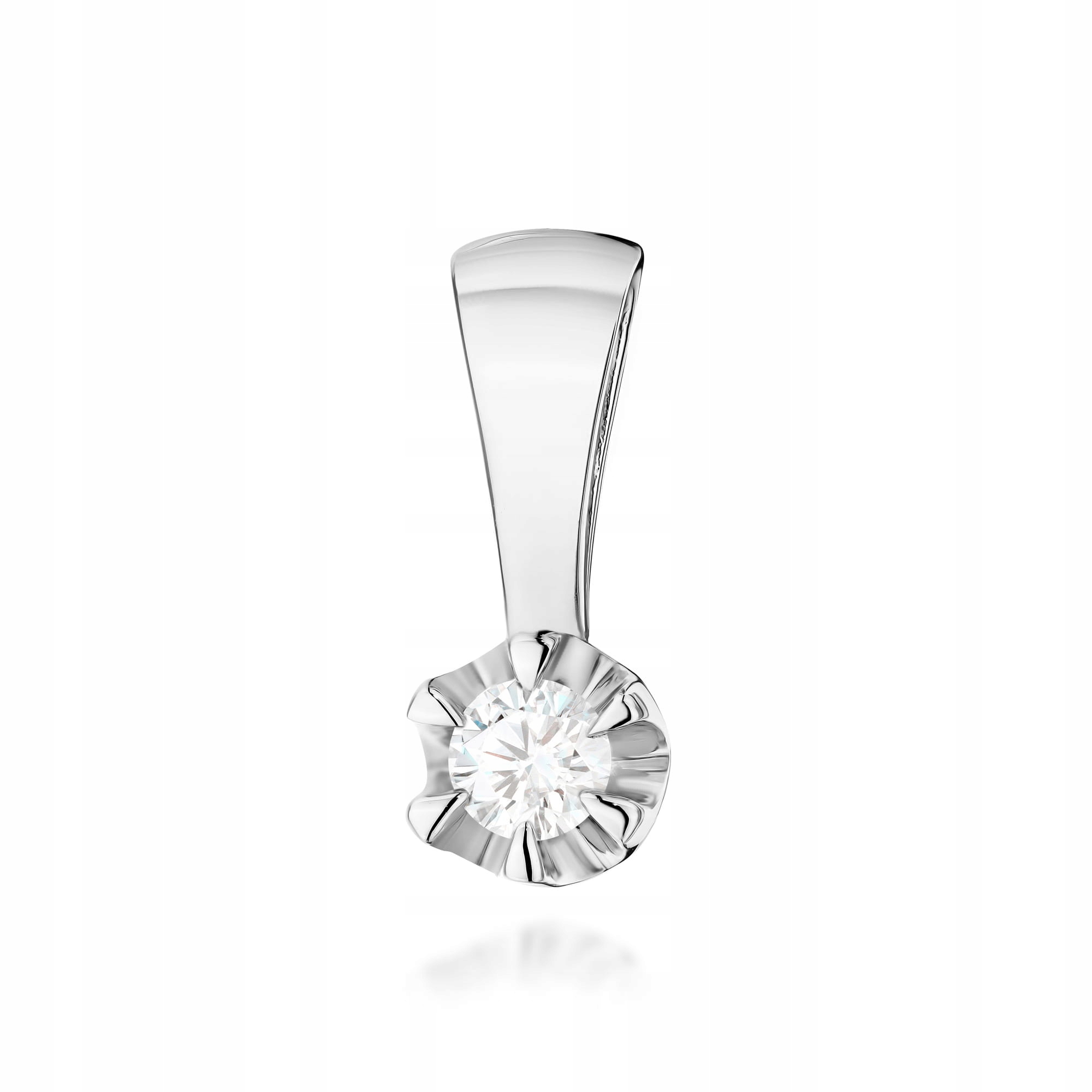 Přívěsek z bílého zlata Laboratorní diamant 0,10 ct bílé zlato 0.7 g