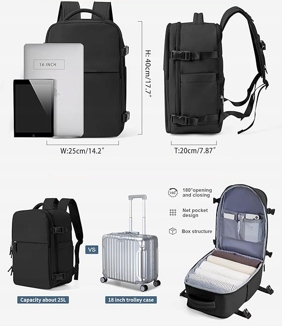 Plecak Torba Podróżna RYANAIR 40x20x25 Kabinowa Bagaż Podręczny do Samolotu Marka inna