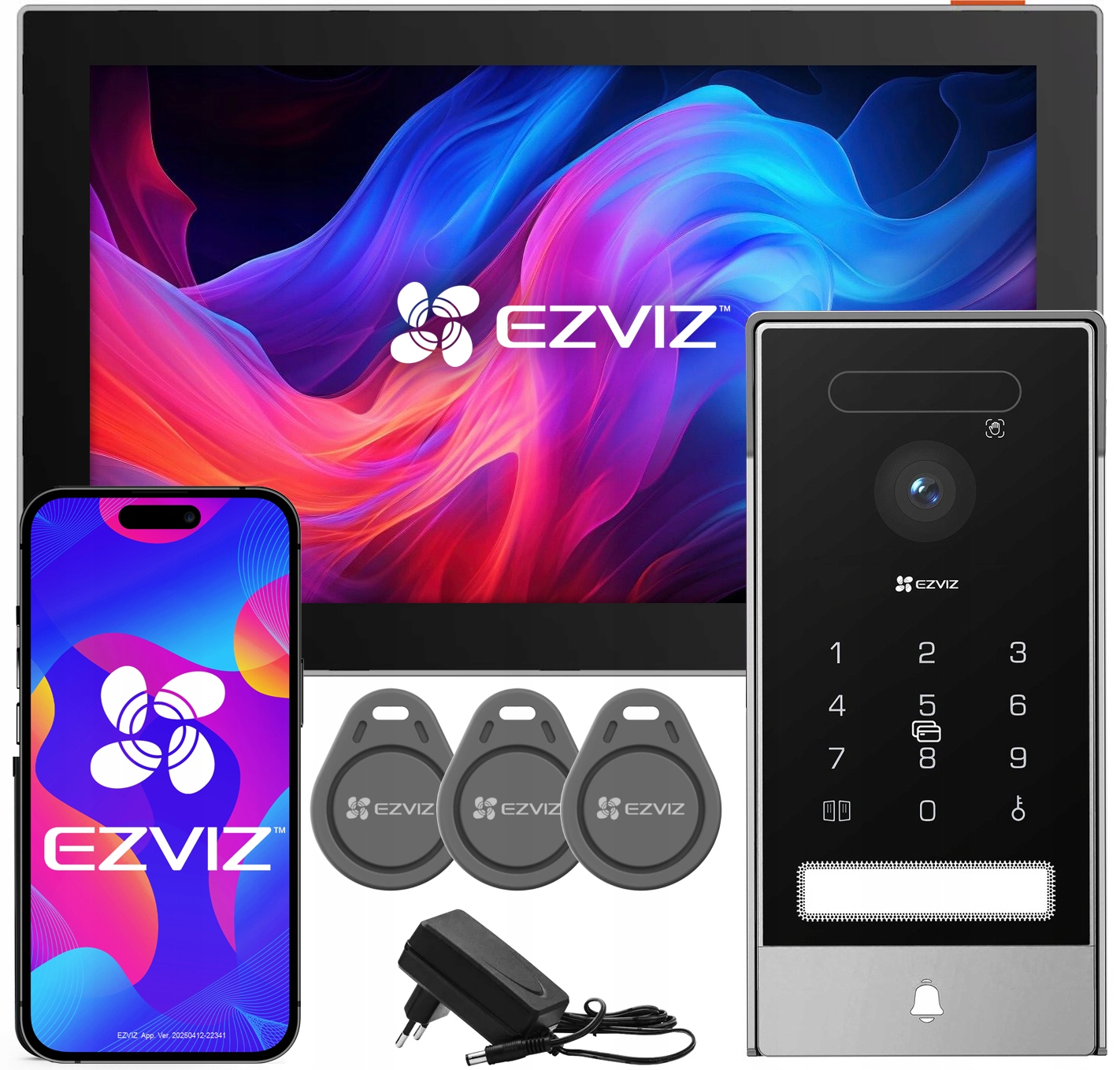 Videovrátnik WiFi HP7 Pro Ezviz 4K Brána Rozpoznávanie rúk 2-žilový