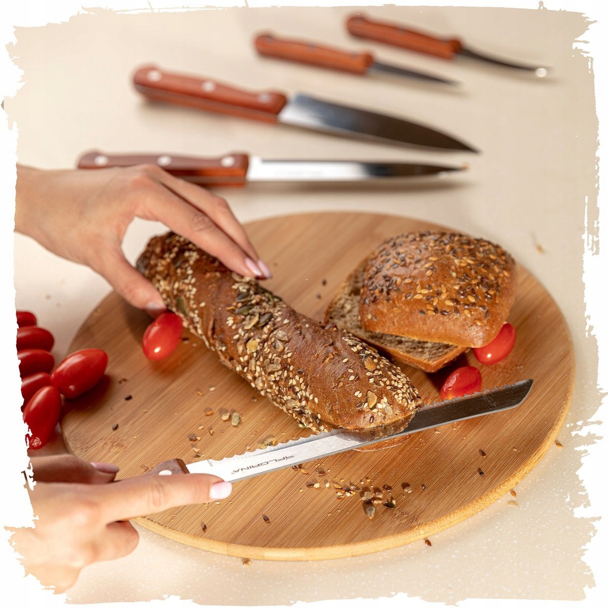 Komplet noży kuchennych Florina Wood 5 sztuk zestaw Kod producenta ZESTAW1