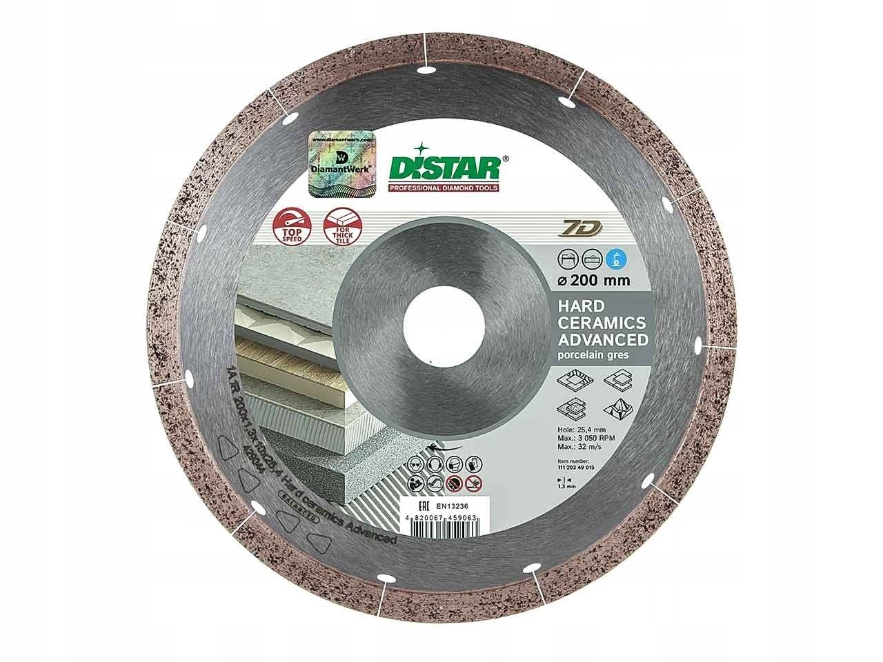 

Tarcza diamentowa Distar advanced 200x25,4 mm