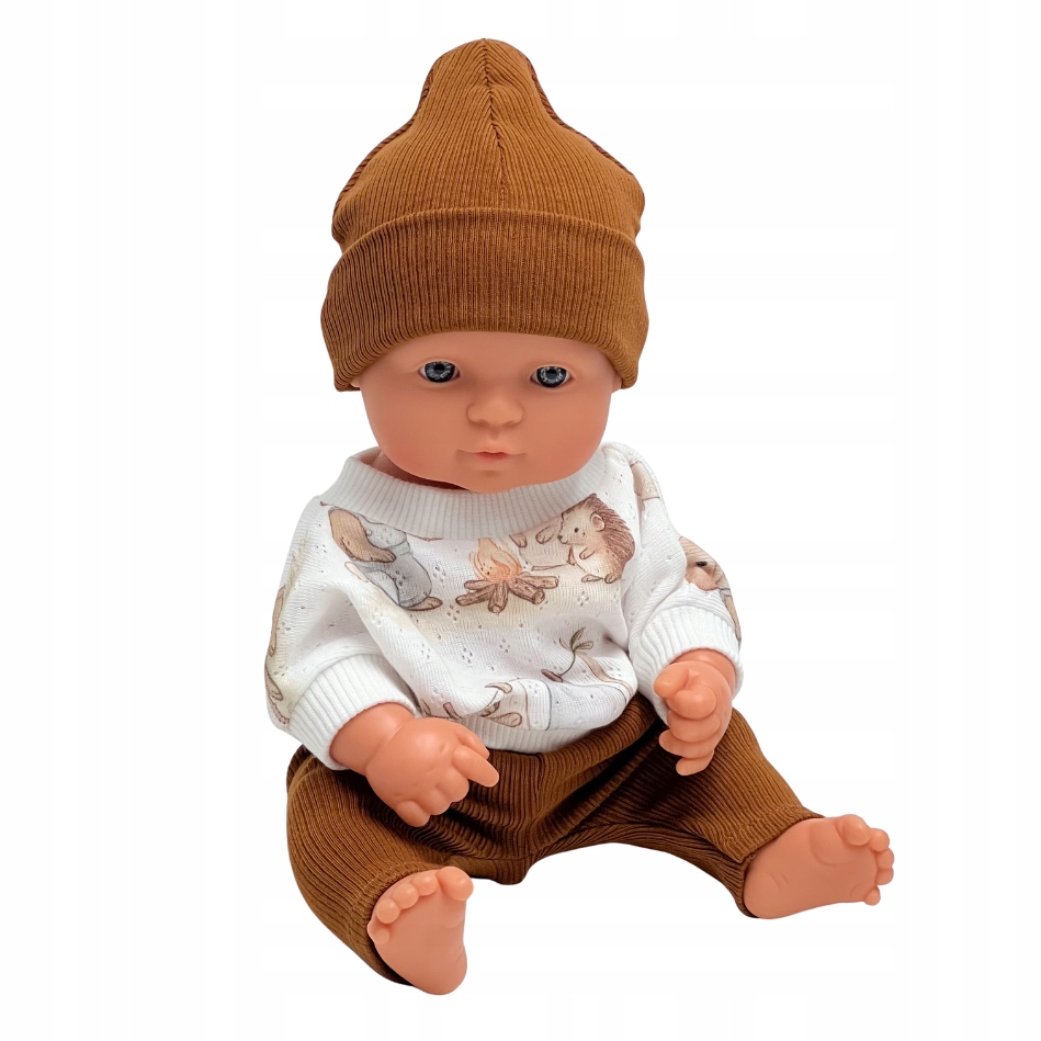 Lalka Miniland chłopiec Europejczyk 32cm komplet ubranek Przytullale