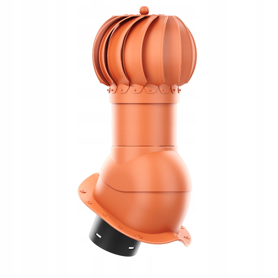 Větrací Komín Otočný kulový fi150 Plechovka Cihlová 8004