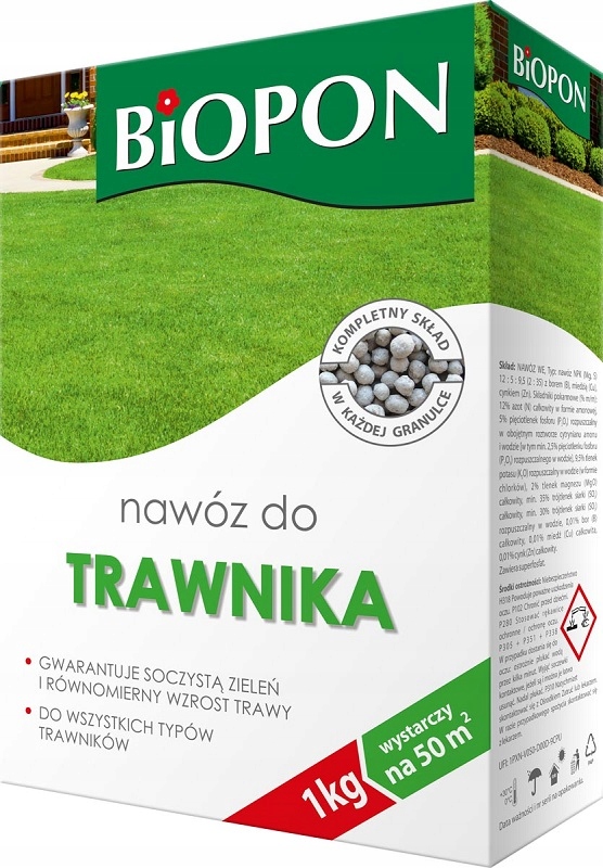 

Biopon granulowany Nawóz Do Trawnika 1kg