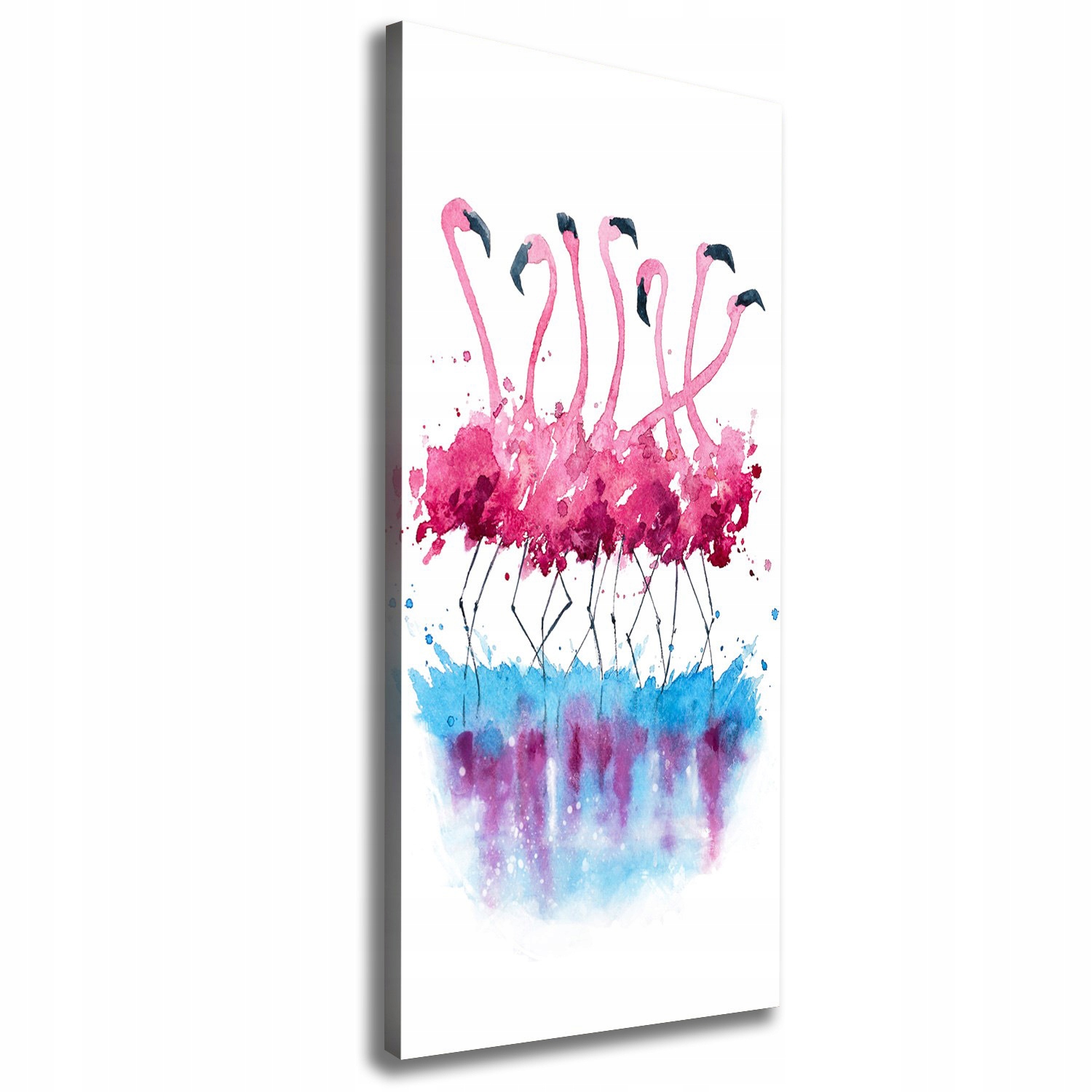 

Foto obraz na płótnie do salonu Flamingi 50x125 cm