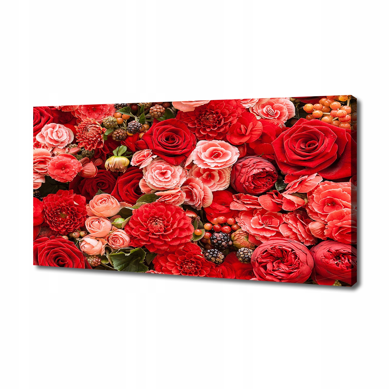 

Foto obraz na płótnie Czerwone kwiaty 140x70 cm